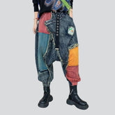 Patchwork-Jeanshose für Damen